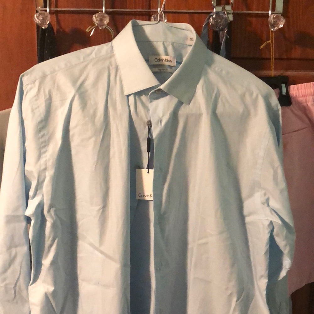 Calvin Klein Long Sleeve Button Down 16.5 32/33